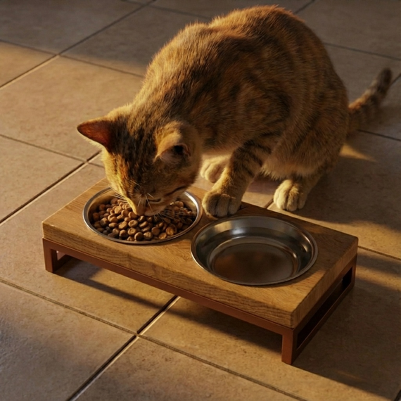 Миски на подставке для маленьких собак и котов Hollky Base XS (2 × 0,25 л) BXS-28145-GLNT | Зображення 1