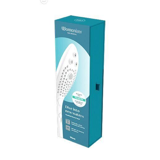 Насадка-стимулятор для душа 2в1 Womanizer Wave White, массажер для интимных зон | Зображення 7