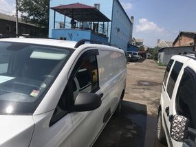 Рейлінги чорні Оригінальний дизайн Довга база (EXTRALONG) для Mercedes Vito / V W447 2014-2024 рр