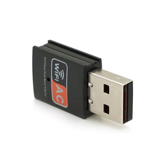 Двохдіапазонний бездротової мережевий адаптер Wi-Fi-USB Merlion LV-UAC09, RTL8811CU, 802.11bgn, 600MB, 2.4 GHz, Blister Q400 | Зображення 2