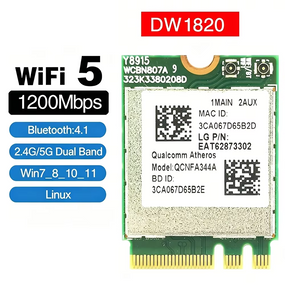 Wi-Fi адаптер NGFF QCNFA344A AC1200 з Bluetooth 4.1
