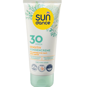 Солнцезащитный крем для чувствительной кожи SUNDANCE Sonnencreme sensitiv LSF 30, 100 ml