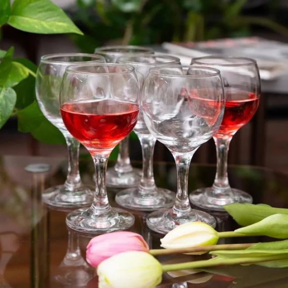 Набір келихів для вина Pasabahce Bistro 175 мл 6 шт 44415 фужери для урочистостей та свят | Зображення 2