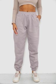 Спортивные штаны женские на флисе  -уценка, цвет светло-серый, 238R58671-U-22