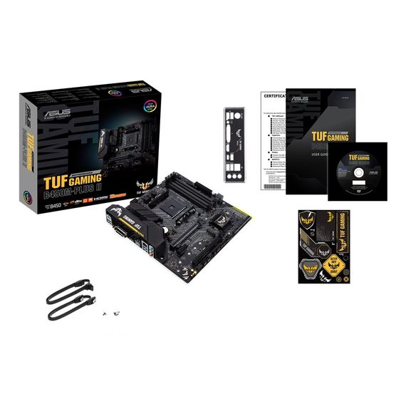 Материнcька плата ASUS TUF GAMING B450M-PLUS II sAM4 B450 4xDDR4 HDMI-DVI mATX (90MB1620-M0EAY0) | Зображення 4