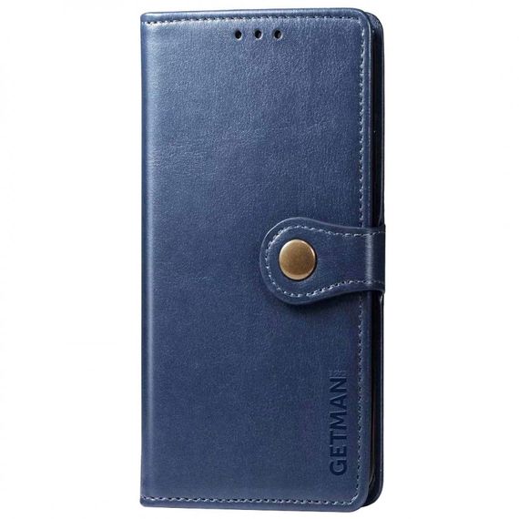 Кожаный чехол-книжка GETMAN Gallant (PU) для Xiaomi Redmi 9C Синий