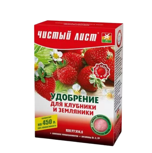 Добриво для полуниці та суниці мінеральне 300гр (кристал) Квітофор Чистий лист