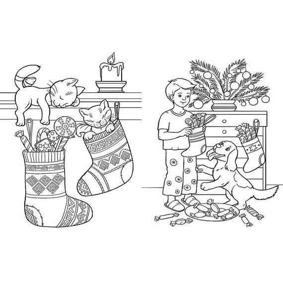 Большая книга раскрасок «Зимние праздники» 1736015, 64 страниц | Зображення 1