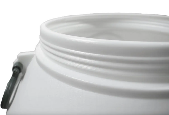 Высокая бочка 80 л пластиковая белая широкая горловина для молока и воды | Зображення 5