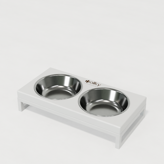 Миски на подставке для маленьких собак и котов Hollky Base XS (2 × 0,25 л) BXS-28145-WHWH | Зображення 15