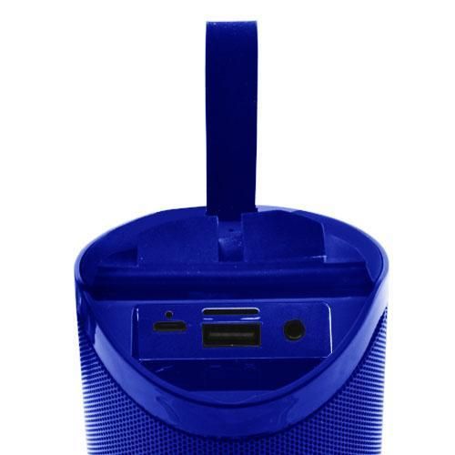 Портативная Bluetooth колонка TG169 с разноцветной подсветкой FM-радио 5Wx2. Цвет: синий | Зображення 5