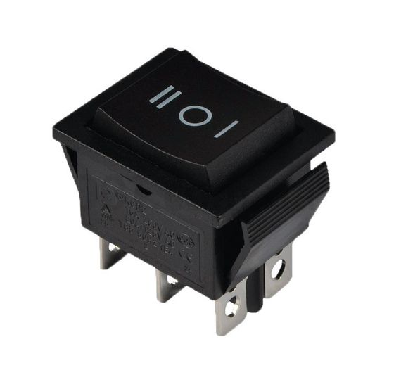 Перемикач KCD2-213 B/B 1 клавіша чорна самоповернення Ny95500783