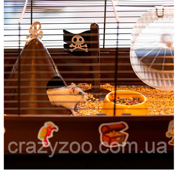 Клітка для хом'яків Ferplast Criceti 9 Pirates чорна 46х29.5х23 см 57009061 | Зображення 3