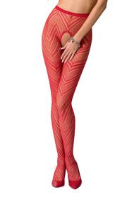 Колготки-бодистокинг Passion S010 Красный S/M/L