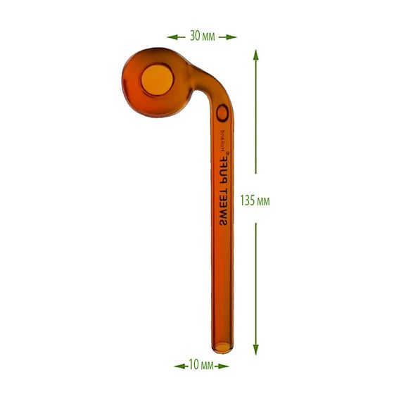 Кальян Стеклянная Трубка Боковая 135мм Glass Oil Pipe | Зображення 1