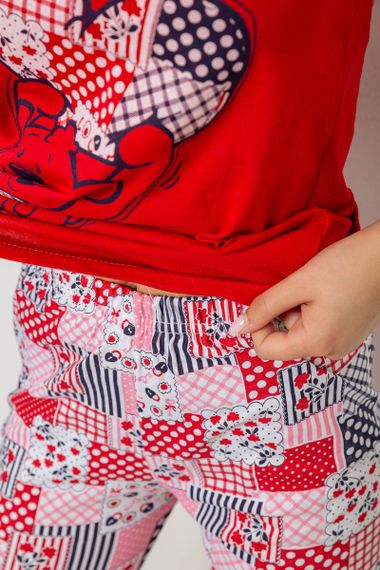 Пижама женская, цвет красный, 243R03677 | Зображення 5