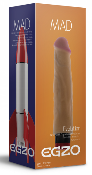 Вібратор EGZO Ciberskin VNS005 ( 21 см х 4,7 см ) Sex Aura | Зображення 4