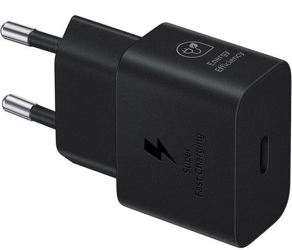 Мережевий зарядний пристрій Samsung 25W Travel Adapter + Type-C cable Black (EP-T2510XBEGEU) | Зображення 4