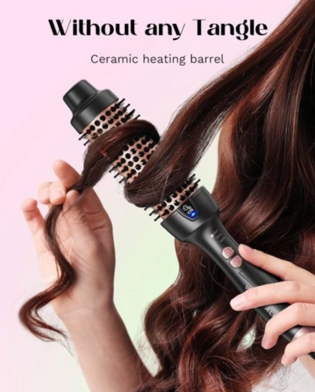 Кругла термощітка для укладання волосся WAVYTALK T186DI-38, 38 мм, чорна | Зображення 2