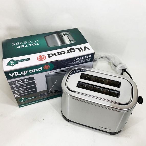 Тостерница для бутербродов ViLgrand, Тостер для 2 гренок Вертикальный тостер тостов MB-44 | Зображення 1