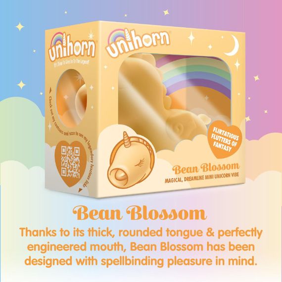 Вибратор-единорожка Unihorn – Bean Blossom, пульсирующий язычок Sex Aura | Зображення 5