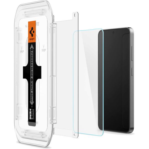 Скло захисне Spigen Samsung Galaxy S24+ tR EZ Fit HD (2 Pack) (AGL07432) | Зображення 3