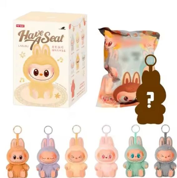 Мягкая игрушка Лабубу 15см РЫЖИЙ Монстр Labubu Pop Mart Мягкий брелок | Зображення 2