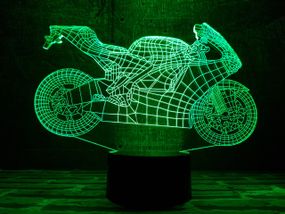 Змінна пластина для 3D світильників "Мотоцикл 4" 3DTOYSLAMP