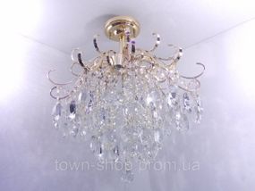 Люстра потолочная хрустальная 90040/6 Золото 60х57х57 см.
