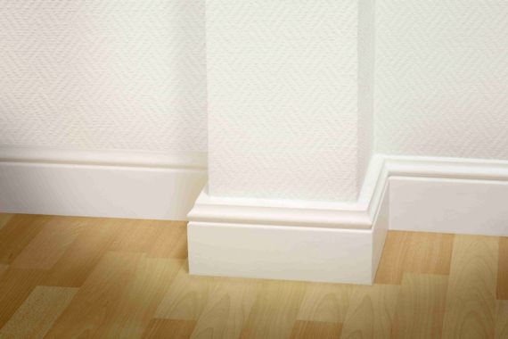 Плинтус напольный Sachex (Германия) CF-12 , дюрополимер, 120x15x2000мм | Зображення 3