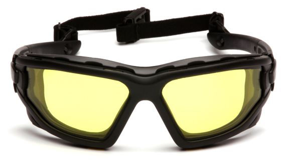 Окуляри захисні з ущільнювачем Pyramex i-Force Slim (amber) Anti-Fog, жовті | Зображення 1