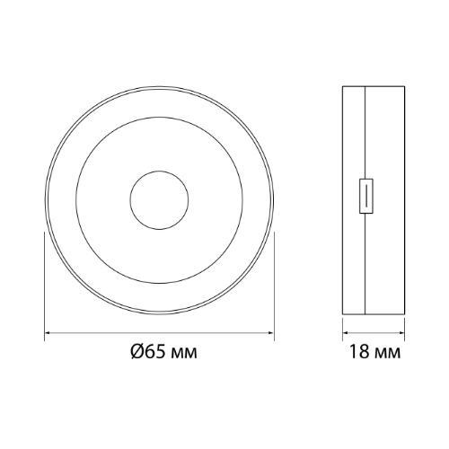 LED Світильник акумуляторний сенсорний VL-NL064W-G Videx | Зображення 1