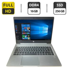 Ультрабук HP ProBook 445R G6 / 14" (1920x1080) IPS / AMD Ryzen 3 2200U (2 (4) ядра по 2.5 GHz) / 16 GB DDR4 / 256 GB SSD / AMD Radeon Vega 3 Graphics / WebCam б/в