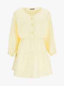 Сукня однотонна жіноча GENUA G01131-0026 XL Жовтий shop (2000999622854)