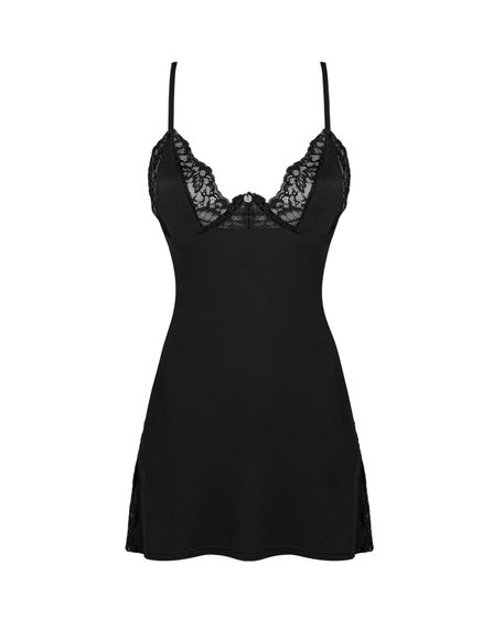 Сорочка Obsessive Bellastia chemise & thong XS/S | Зображення 2