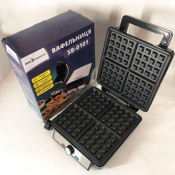 Вафельница для пышных вафель SeaBreeze, Вафельницы для венских вафель Вафельница хрустящих CD-45 | Зображення 3