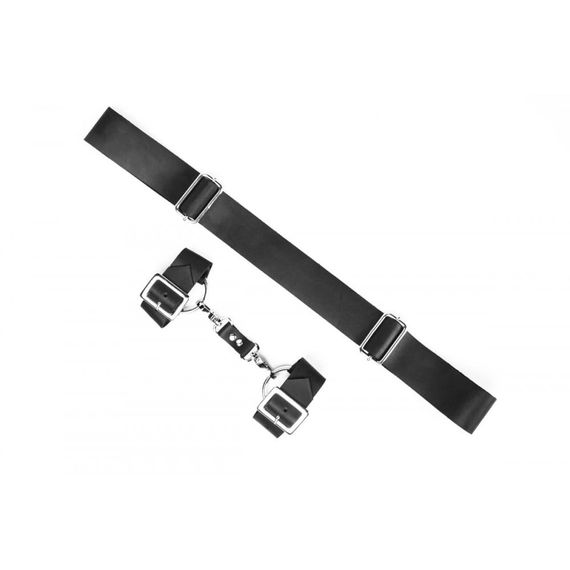 Набір наручників HC8B Candy Hero, екокожа, чорні, One Size | Зображення 3