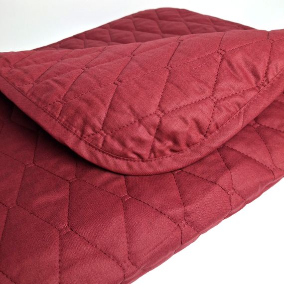Покрывало SoundSleep Siera хлопковое ранфорс 160х220 см бургунди (2800004819152) | Зображення 4