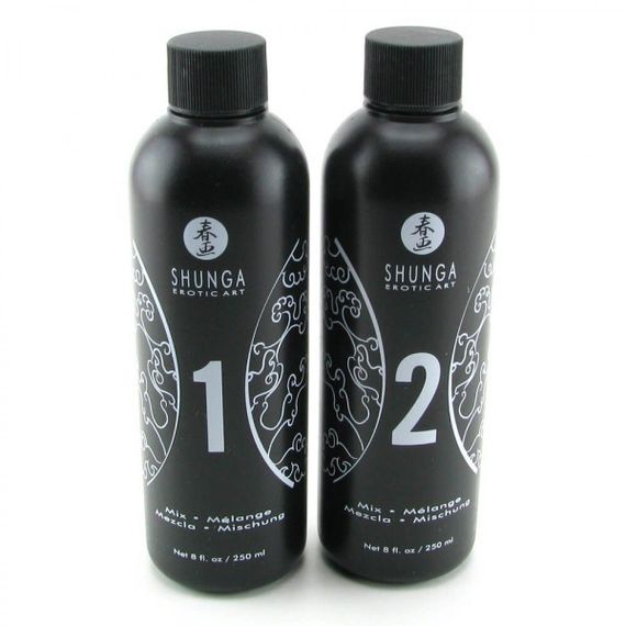Гель для NURU-масажу Shunga Oriental Body-to-Body – Melon Mango (2 x 225 мл) плюс простирадло | Зображення 1