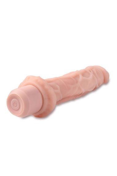 Вібратор реалістичний із випуклими венками Blush Dr. Skin Dr. Richard, бежевий Sex Aura | Зображення 2