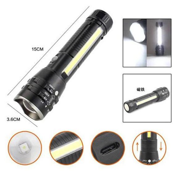 Кишеньковий ліхтарик PLD-P27 White Laser CR-698 LED PM10-TG+COB