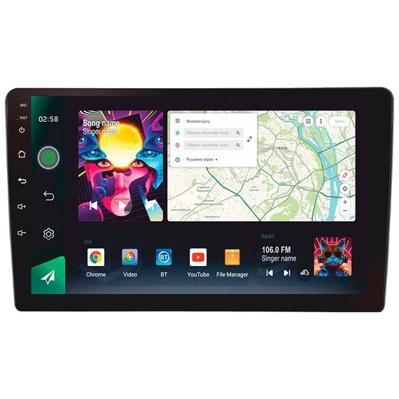 Штатна магнітола Sigma PRO 9464 4+64 Gb Mitsubishi Outlander 1 2002-2008 (B) 9"