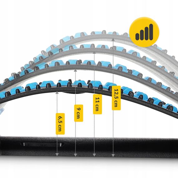 Тренажер для розтягування спини та хребта 4FIZJO 4 рівня Black/Blue (P-5905973400305) | Зображення 2
