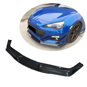 Накладка на передній бампер Lip V2 (Карбон) для Toyota GT86 2011- рр