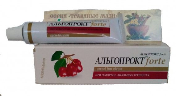 Альгопрокт форте крем-бальзам при геморої і тріщинах 15г
