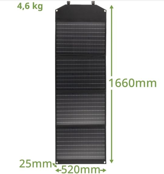 Портативний зарядний пристрій сонячна панель Bresser Mobile Solar Charger 120 Watt USB DC (3810070) 930152 | Зображення 7