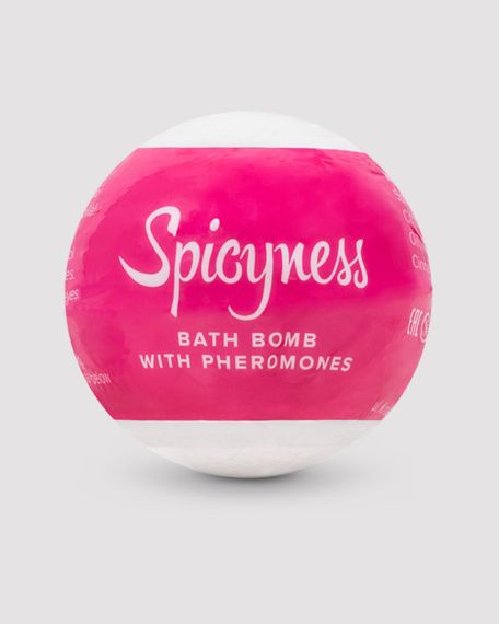 Бомбочка для ванни з феромонами Obsessive Bath bomb with pheromones Spicy, Білий | Зображення 1