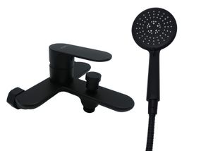 Змішувач для ванни латунь AIM чорний матовий DG01230 (matte black)