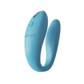 Смарт-вібратор для пар We-Vibe Sync GO Turquoise, тревел-кейс, пульт ДК sexstyle