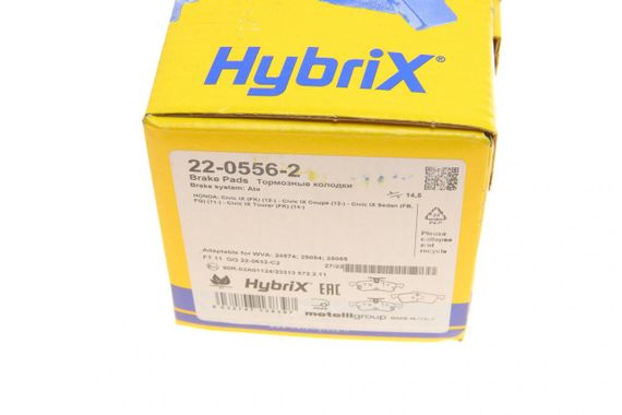 Колодки гальмівні задні Honda Civic IX 1.4-2.2D 12- 22-0556-2 | Зображення 9